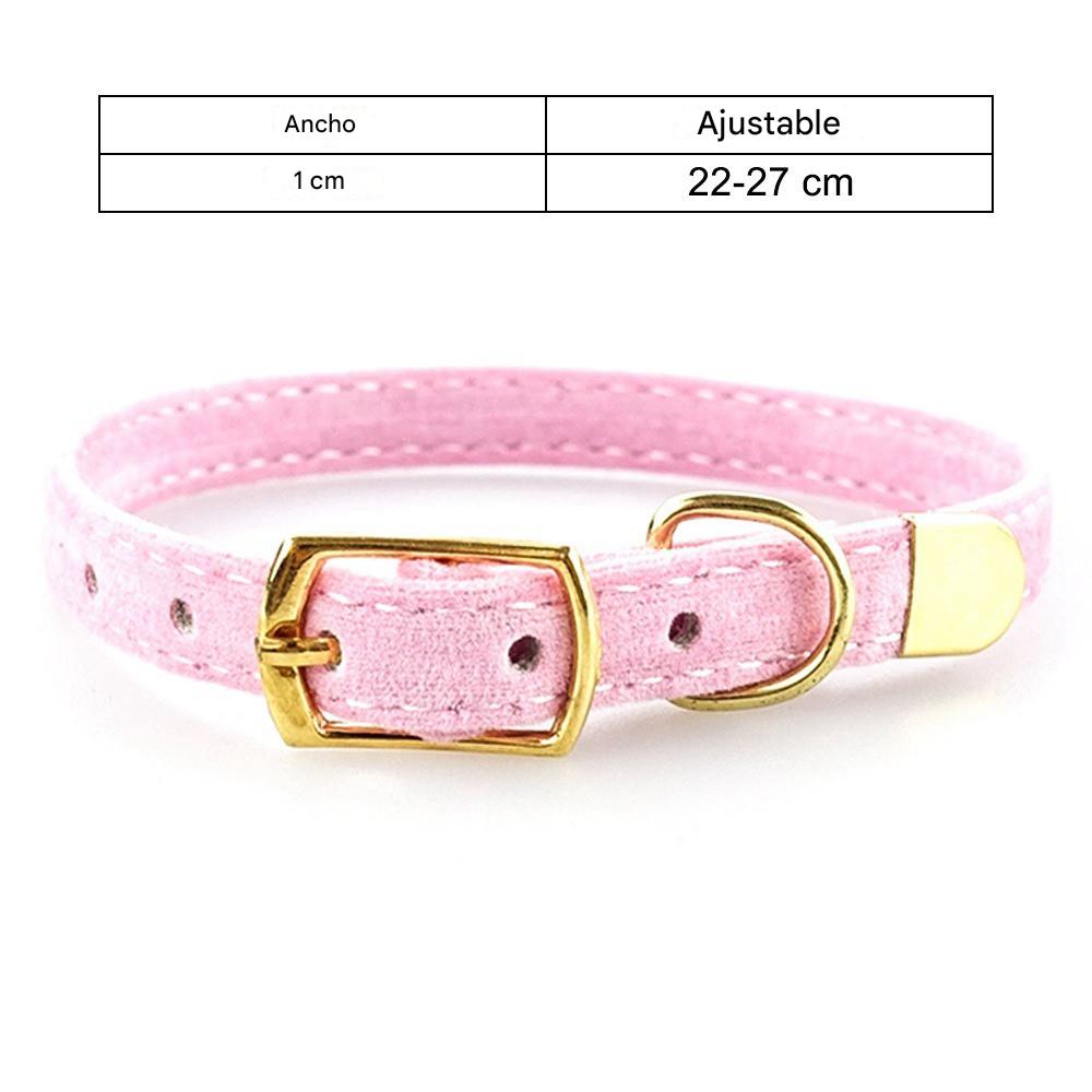 Collar de gamuza para mascotas