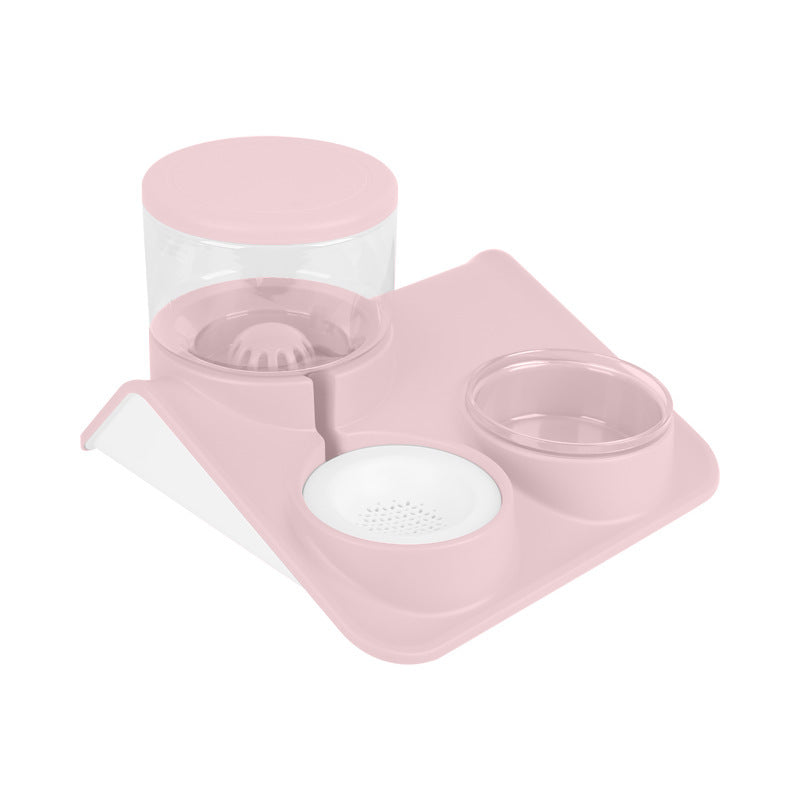 Doble dispensador de agua y comida