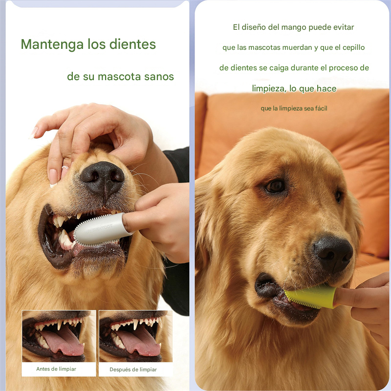 Dedal para lavar dientes a mascotas