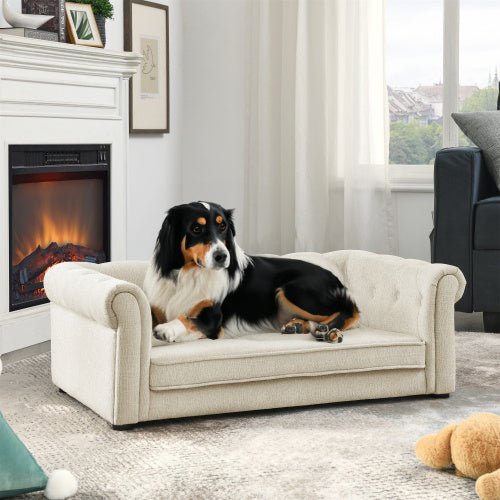 Cama elegante rectangular para mascotas