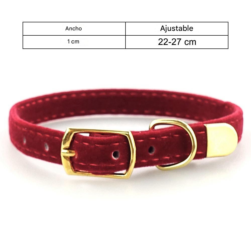 Collar de gamuza para mascotas