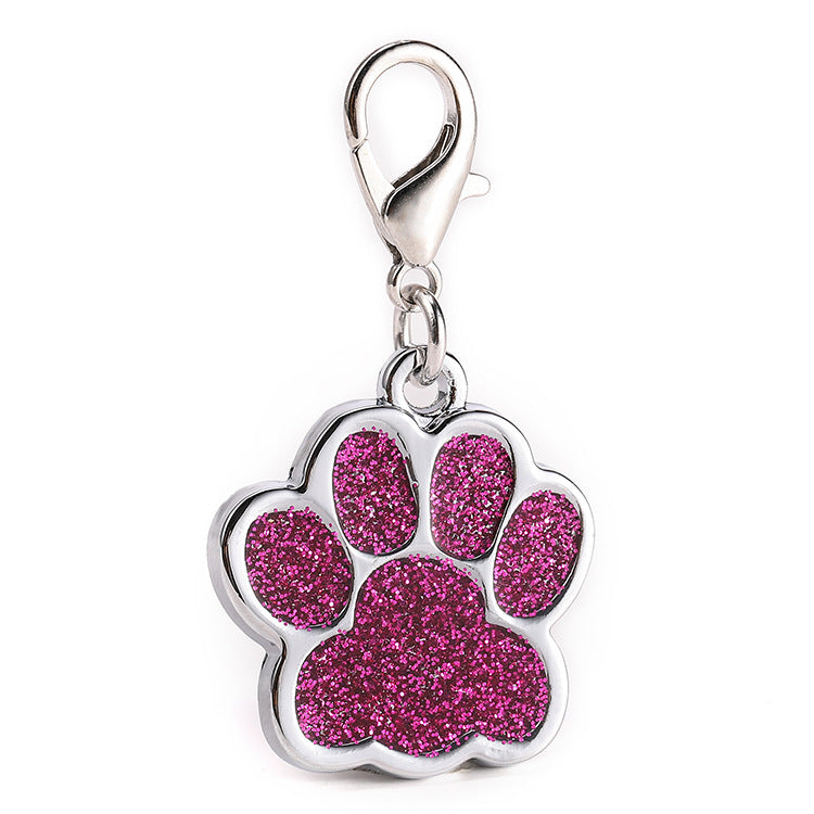 Dije de huella brillosa para collar