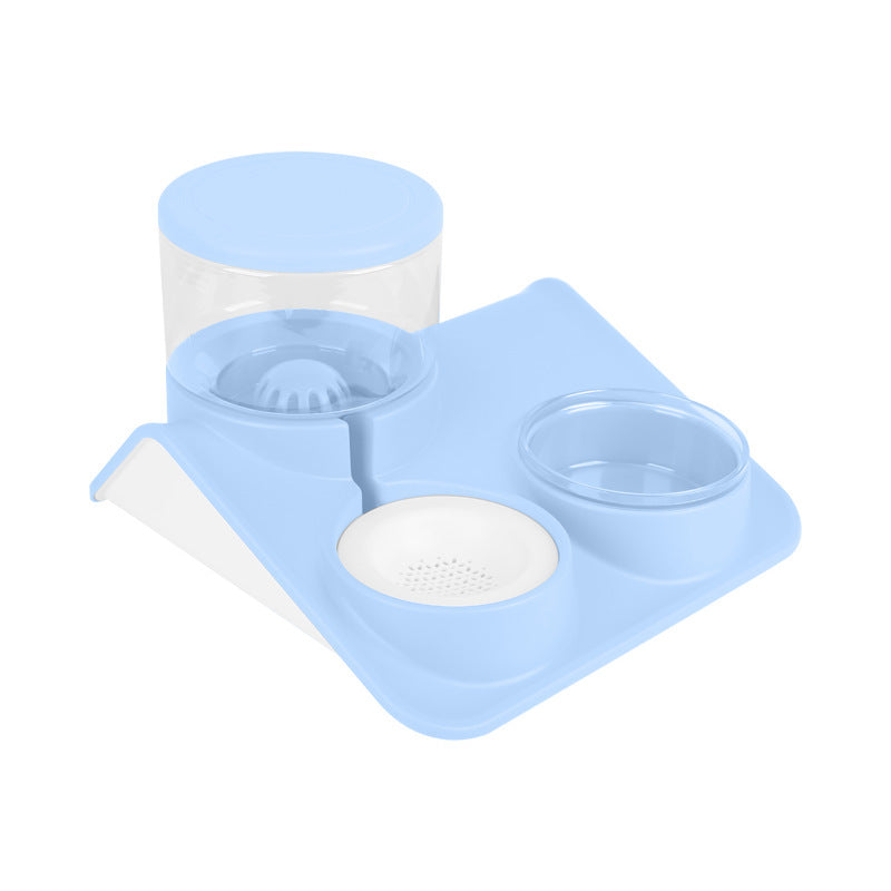Doble dispensador de agua y comida