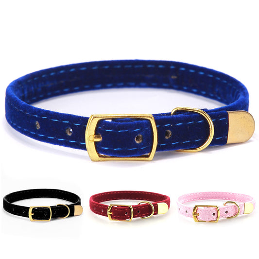 Collar de gamuza para mascotas