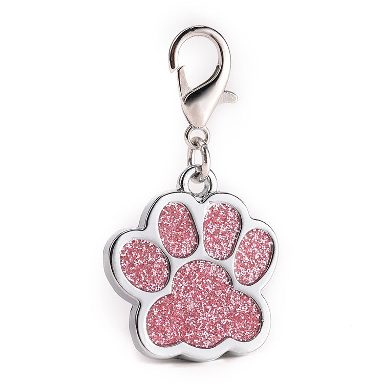 Dije de huella brillosa para collar