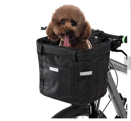 Canasta para transportar mascotas en bicicleta