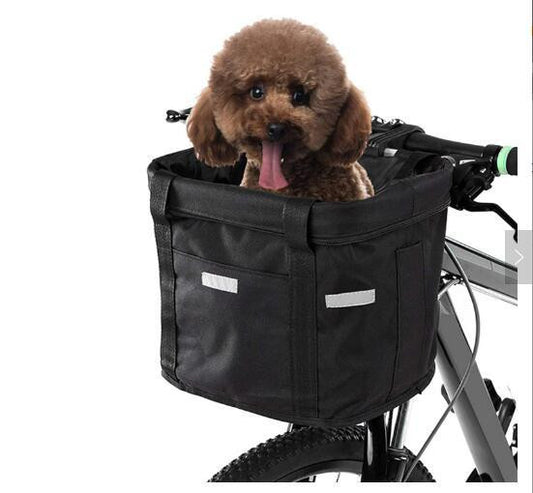 Canasta para transportar mascotas en bicicleta