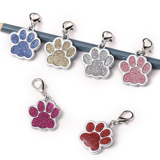 Dije de huella brillosa para collar