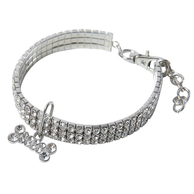 Collar con pedrería para perros