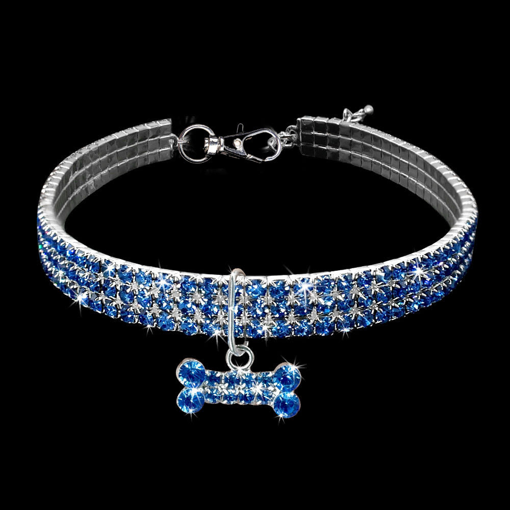 Collar con pedrería para perros