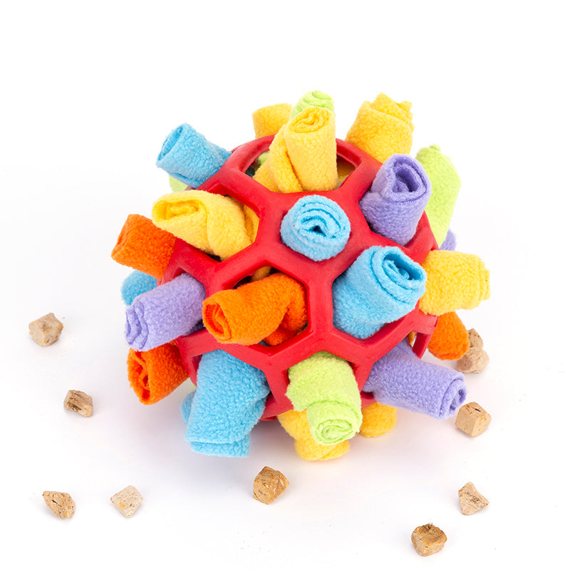 Pelota desarmable para oler y buscar snacks