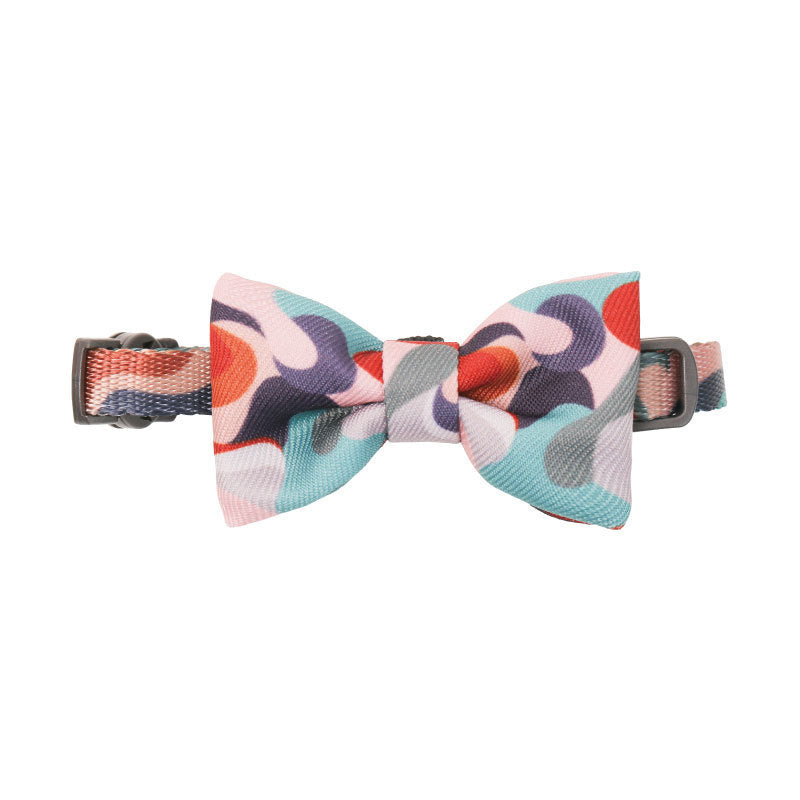 Collar con moño elegante para mascotas