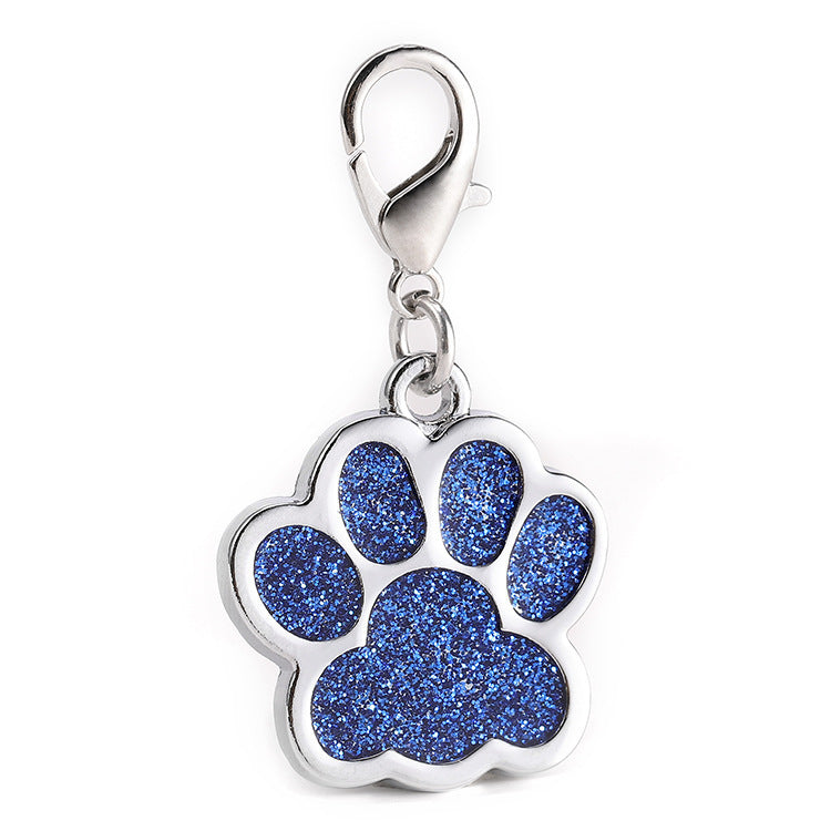 Dije de huella brillosa para collar
