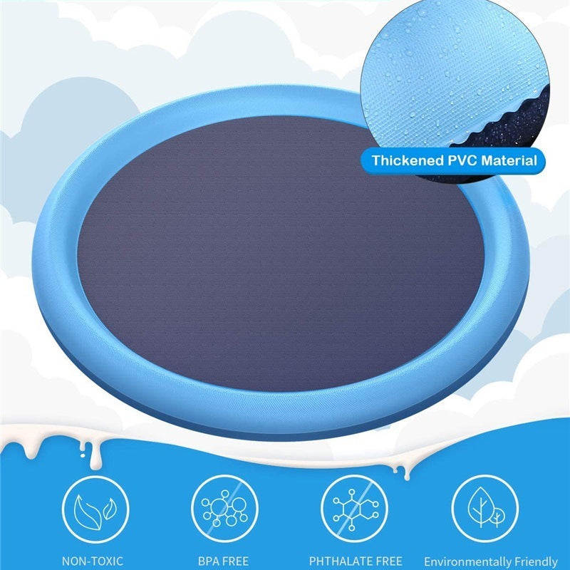 Piscina para mascotas con rociadores