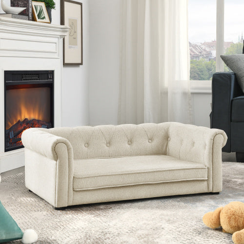 Cama elegante rectangular para mascotas