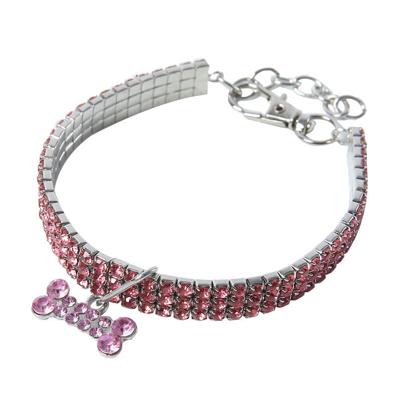 Collar con pedrería para perros