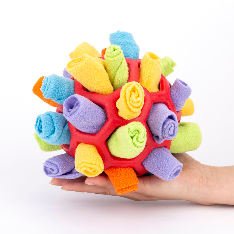 Pelota desarmable para oler y buscar snacks