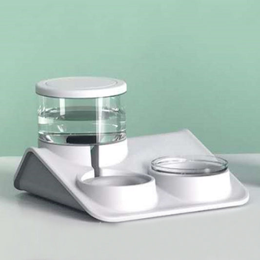 Doble dispensador de agua y comida