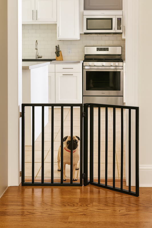 Puerta protectora de entradas para mascotas