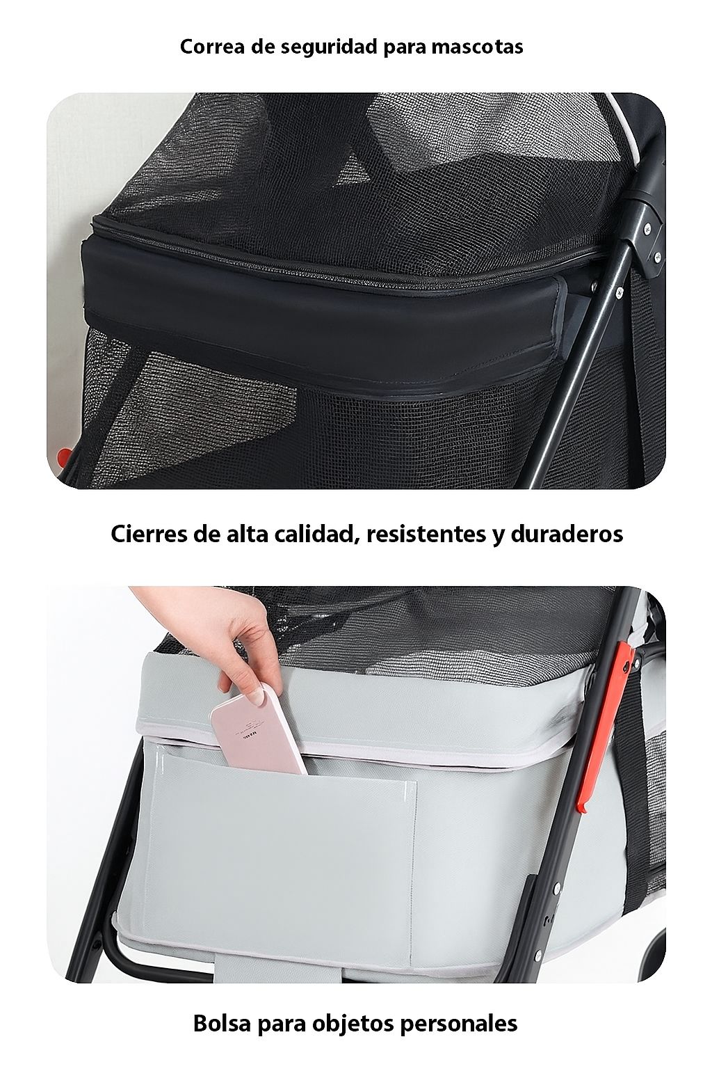Carriola para mascotas