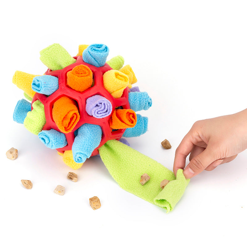 Pelota desarmable para oler y buscar snacks