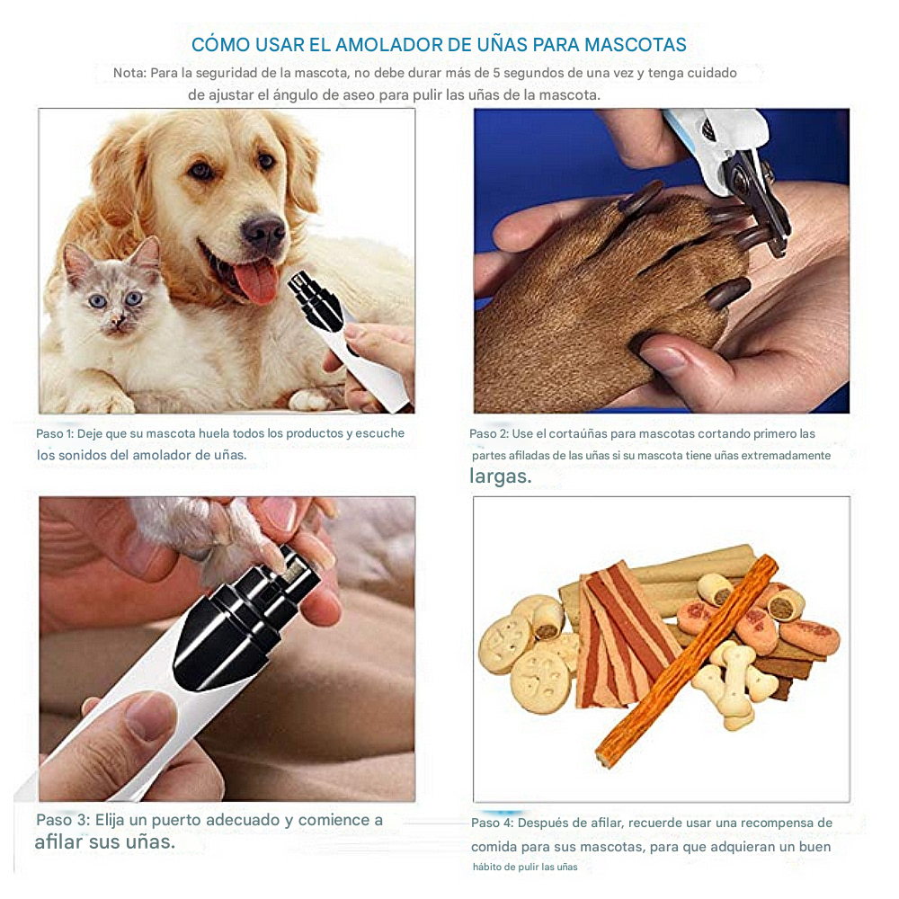 Lima de uñas para mascotas
