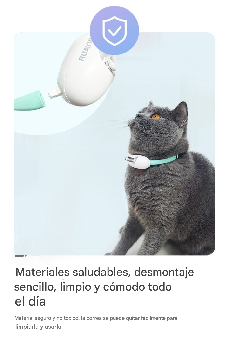 Collar con luz láser automática