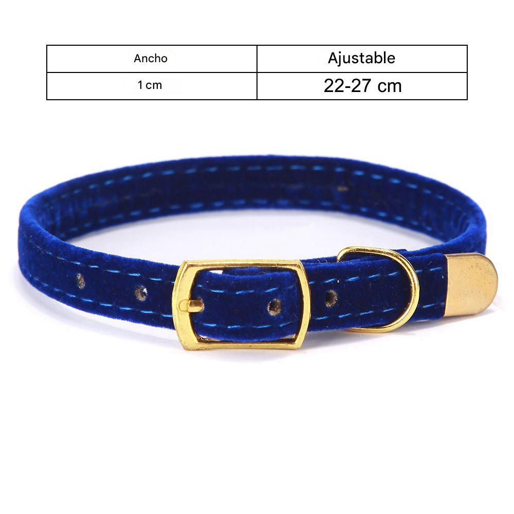Collar de gamuza para mascotas